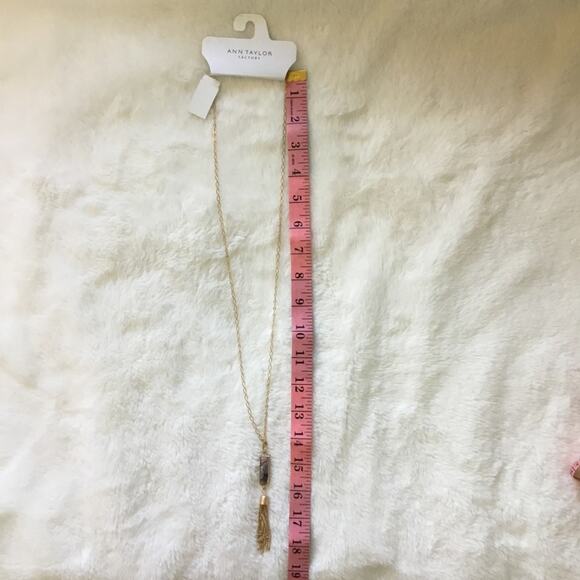 Ann Taylor Gold Tassel Necklace - Picture 5 of 6